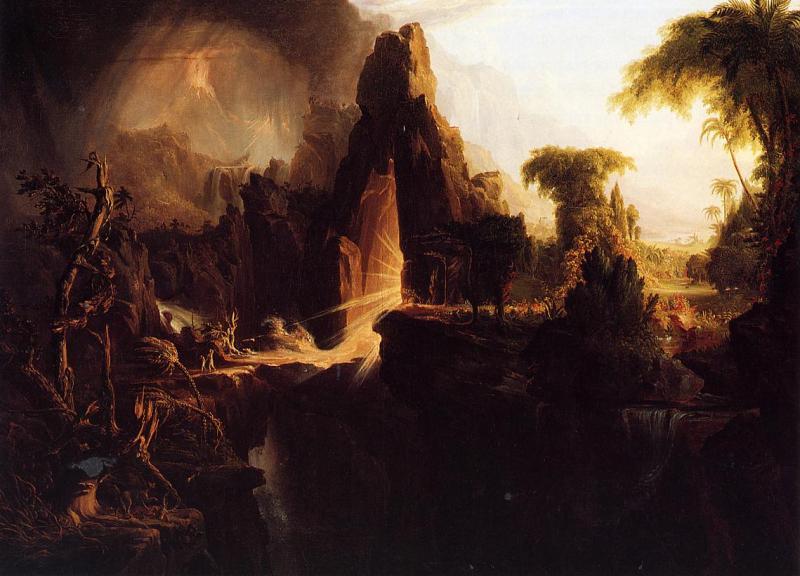 Thomas Cole Expulsion from Garden of Eden Germany oil painting art